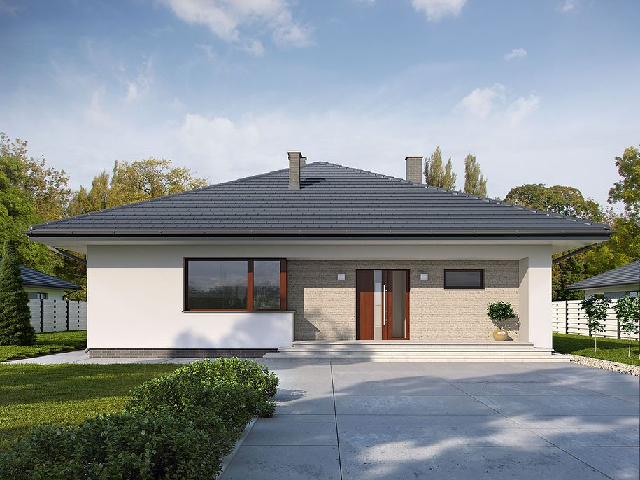 Novostavba na kľúč 88m2 bungalov  4+1  s pozemkom 700m2, Topoľčany - Velušovce